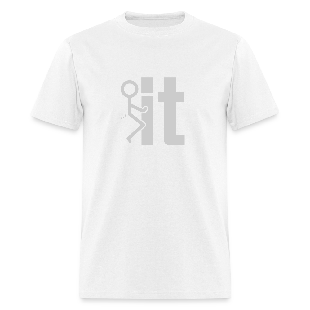 F it T-Shirt (Funny Carefree Tee) Color: denim