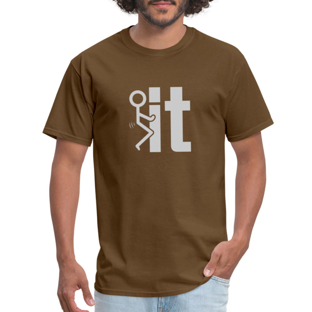 F it T-Shirt (Funny Carefree Tee) Color: denim