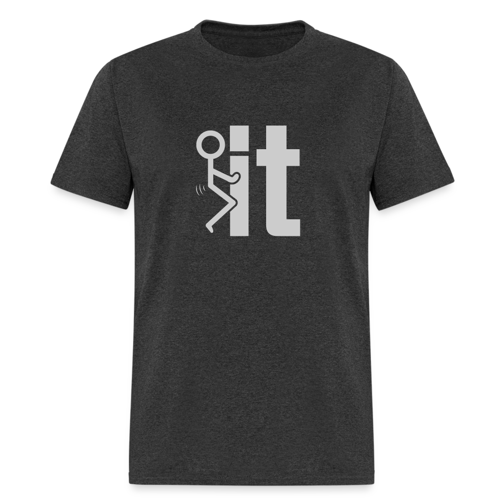 F it T-Shirt (Funny Carefree Tee) Color: denim