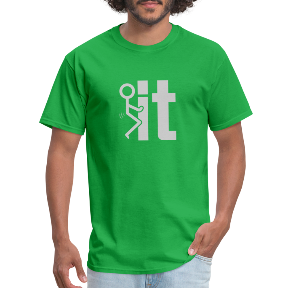 F it T-Shirt (Funny Carefree Tee) - Color: bright green