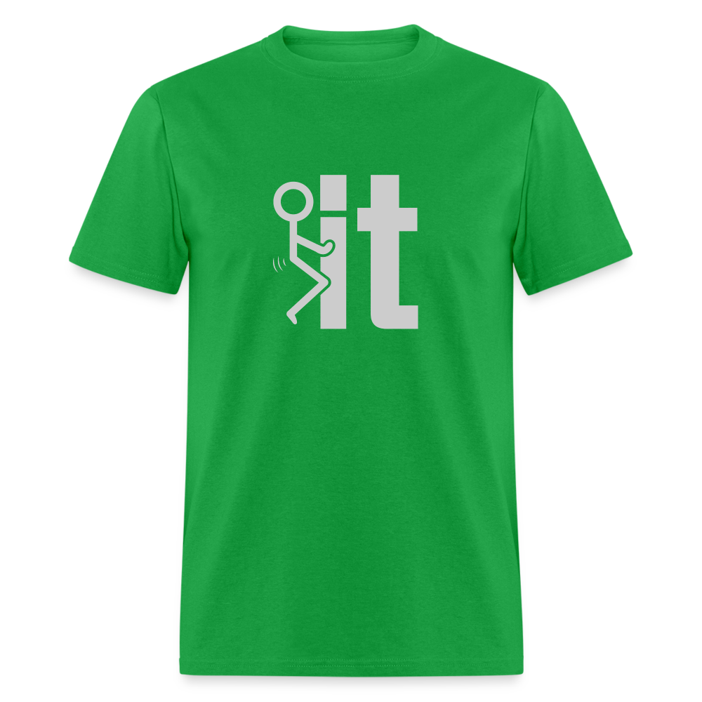 F it T-Shirt (Funny Carefree Tee) Color: denim