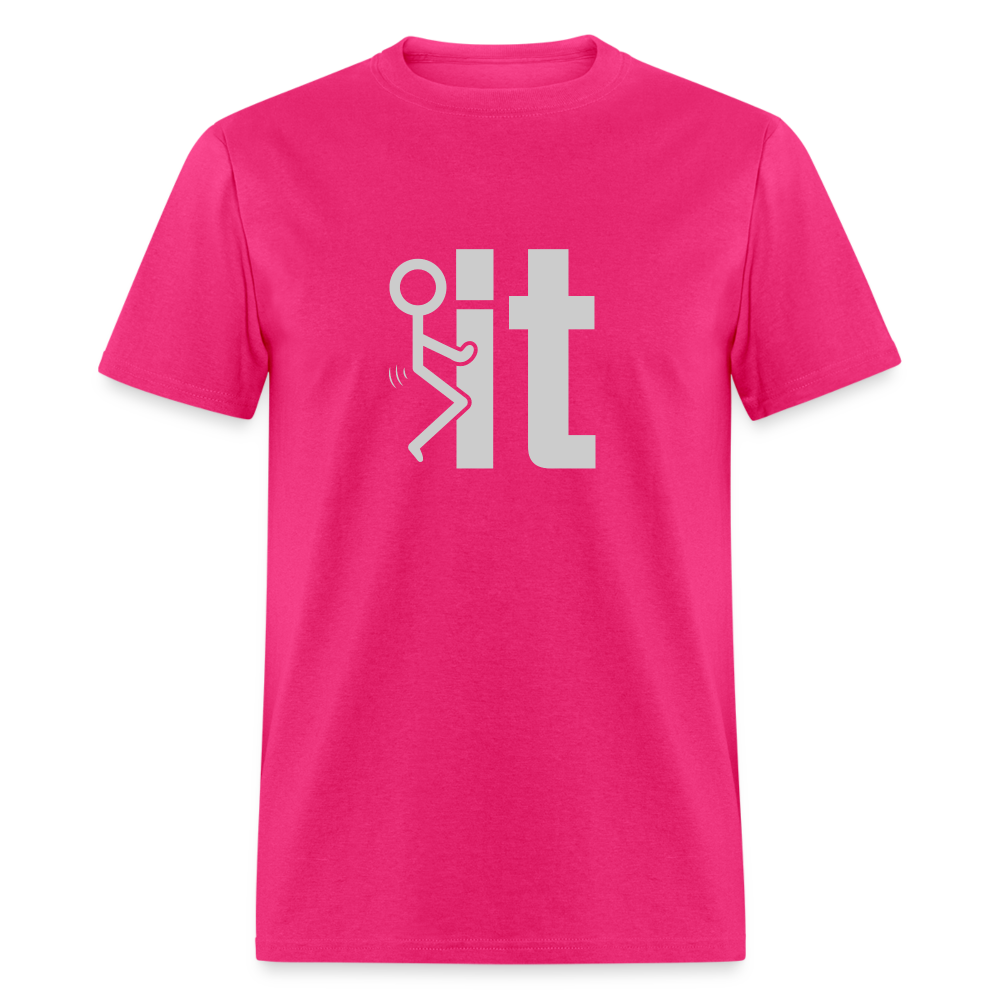 F it T-Shirt (Funny Carefree Tee) Color: denim