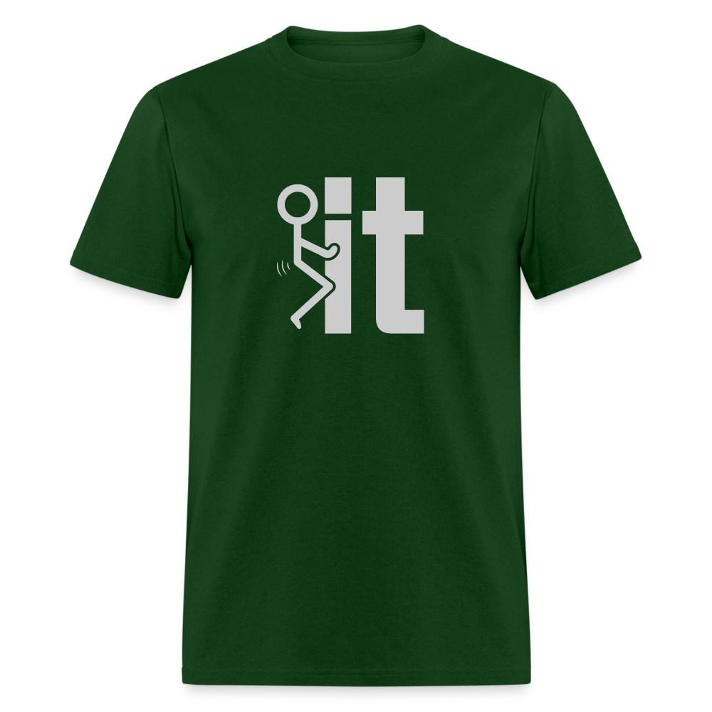 F it T-Shirt (Funny Carefree Tee) Color: denim