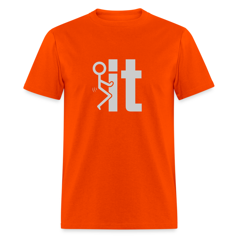 F it T-Shirt (Funny Carefree Tee) - Color: orange