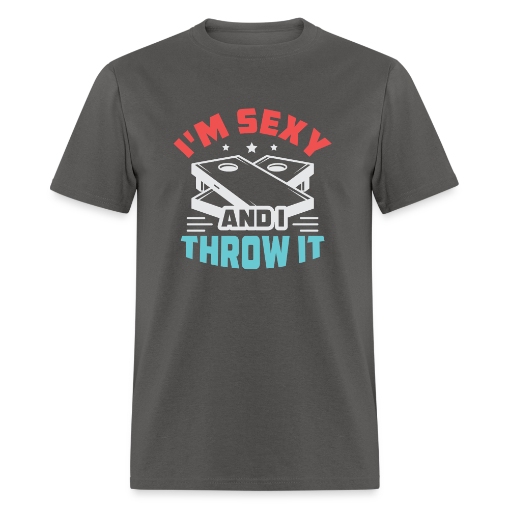 I'm Sexy and I Throw It (Cornhole) T-Shirt - Color: denim