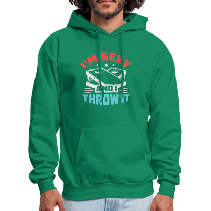 I'm Sexy and I Throw It (Cornhole) Hoodie - Color: kelly green