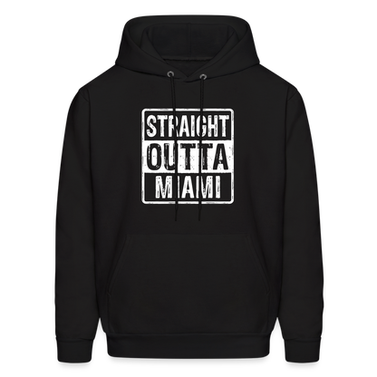 Straight Outta Miami (Florida) Hoodie - Color: denim blue