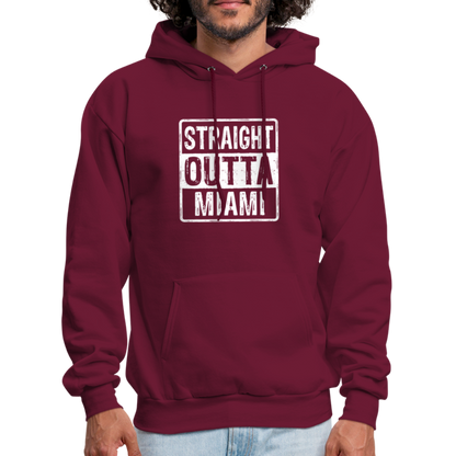 Straight Outta Miami (Florida) Hoodie - Color: denim blue