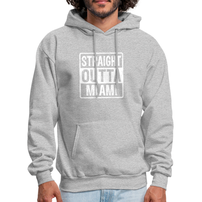 Straight Outta Miami (Florida) Hoodie - Color: denim blue