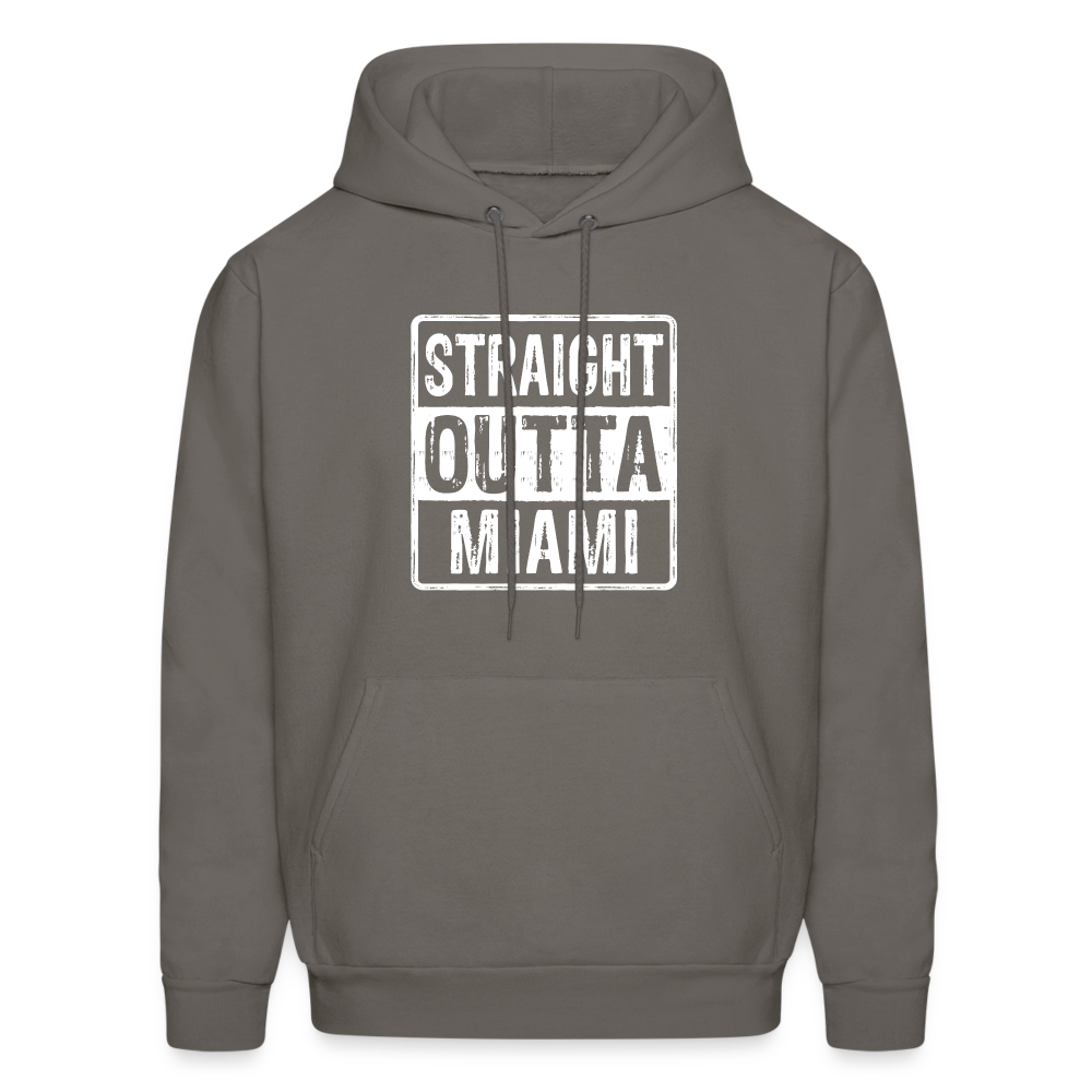 Straight Outta Miami (Florida) Hoodie - Color: denim blue