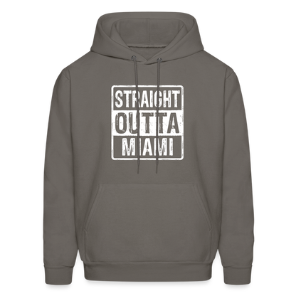 Straight Outta Miami (Florida) Hoodie - Color: denim blue