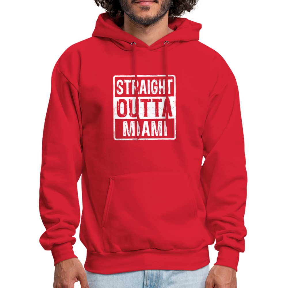 Straight Outta Miami (Florida) Hoodie - Color: denim blue