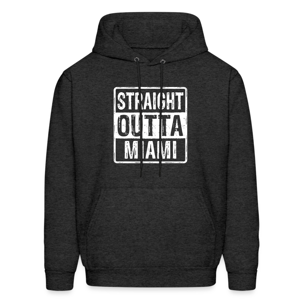 Straight Outta Miami (Florida) Hoodie - Color: denim blue