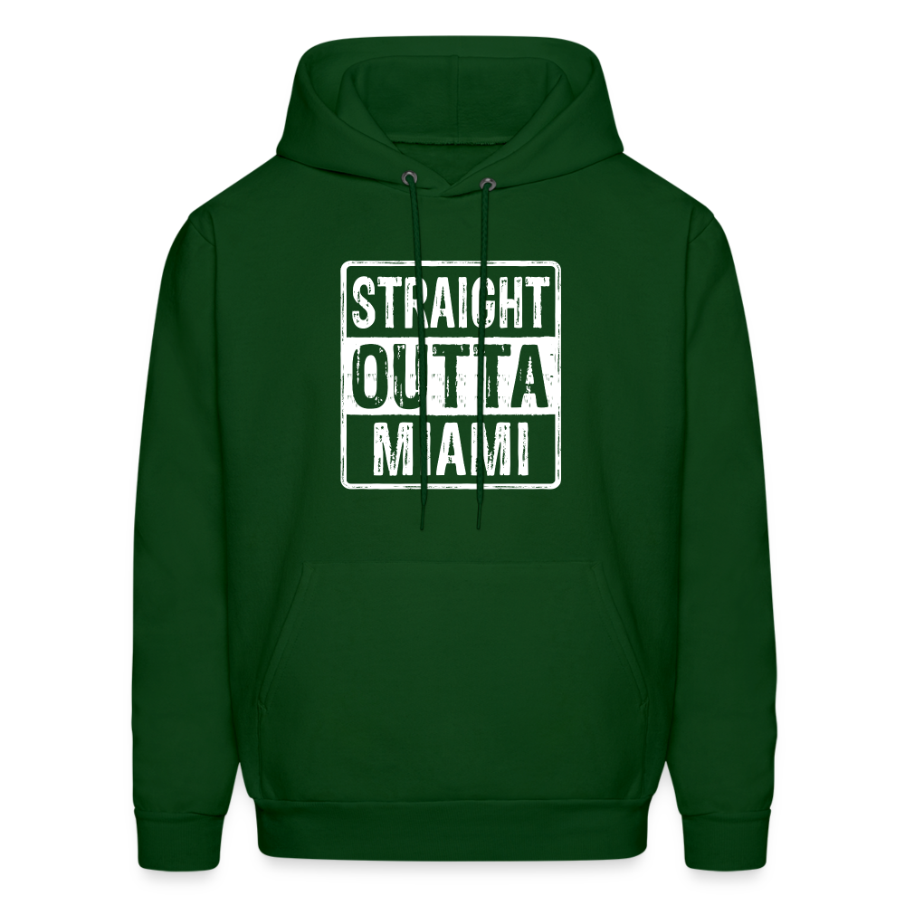 Straight Outta Miami (Florida) Hoodie - Color: denim blue