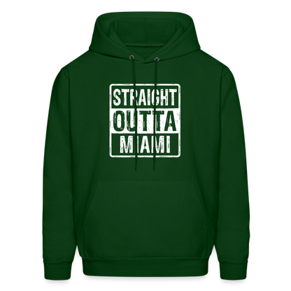 Straight Outta Miami (Florida) Hoodie - Color: denim blue