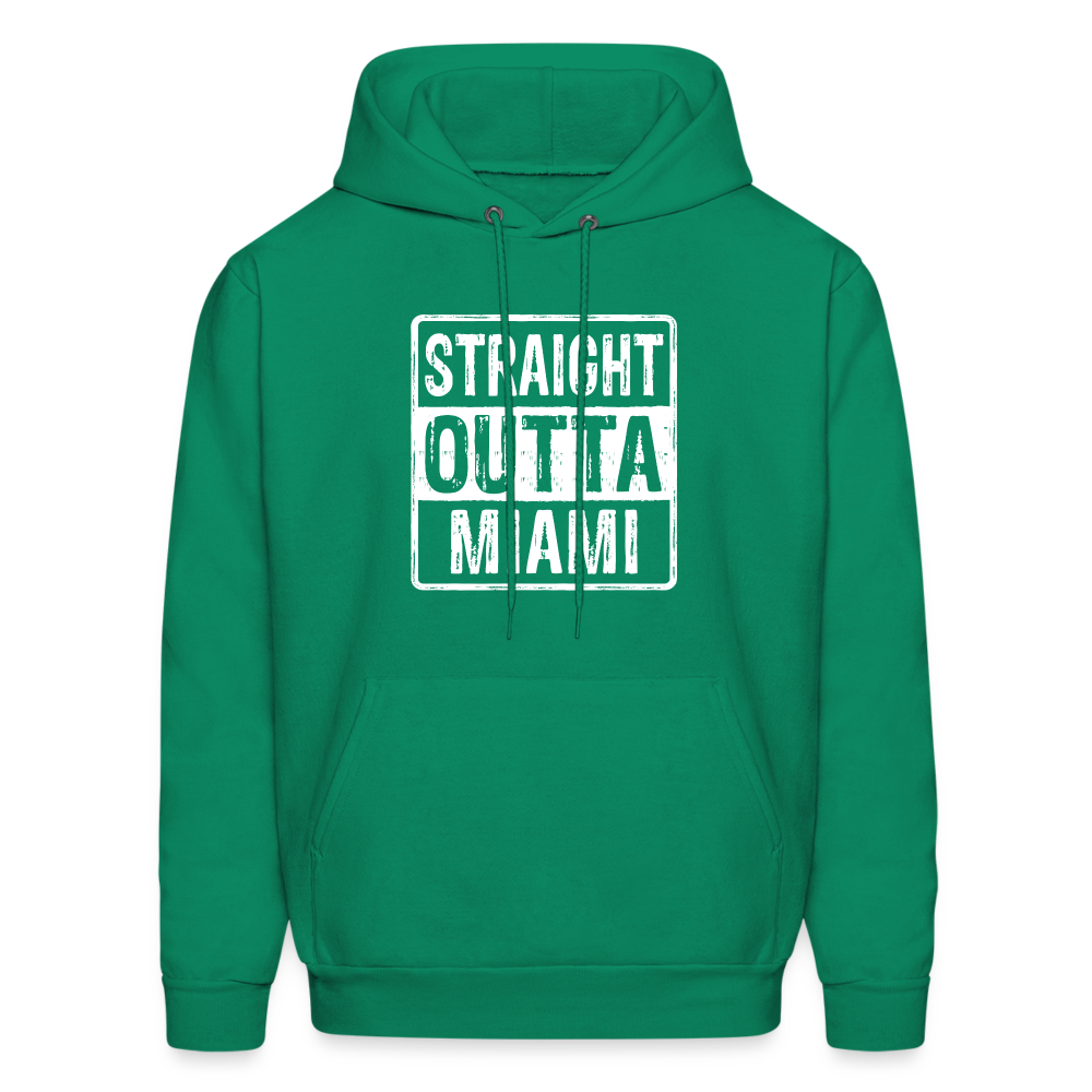 Straight Outta Miami (Florida) Hoodie - Color: kelly green