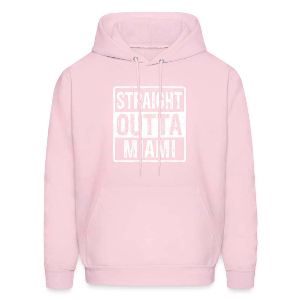 Straight Outta Miami (Florida) Hoodie - Color: pale pink