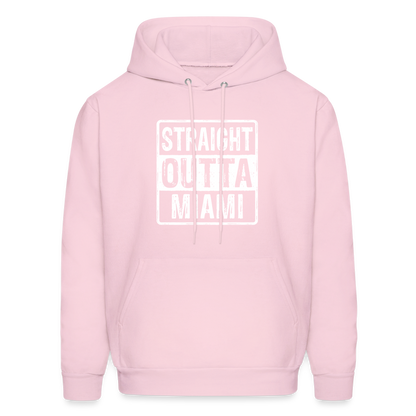 Straight Outta Miami (Florida) Hoodie - Color: pale pink