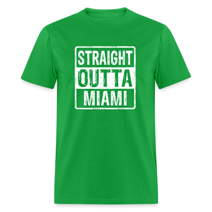 Straight Outta Miami (Florida) T-Shirt - Color: heather black