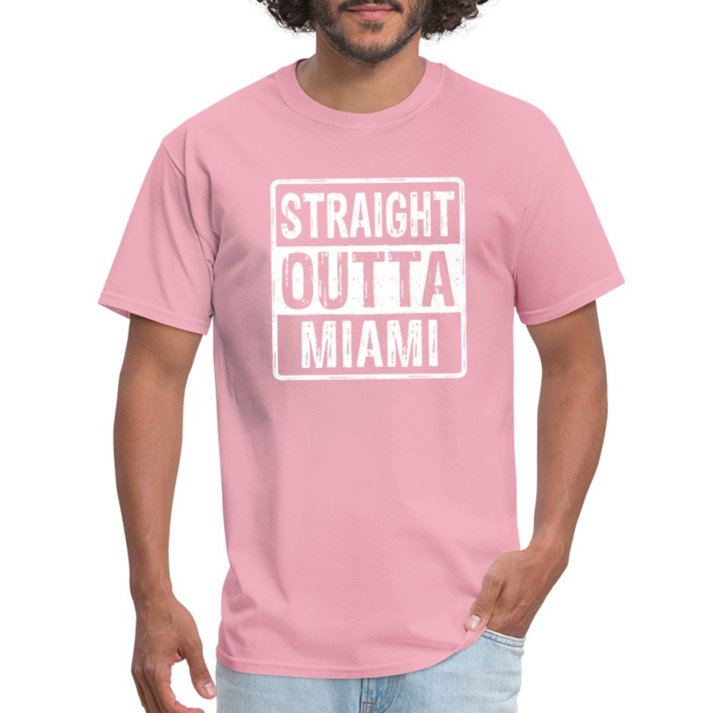 Straight Outta Miami (Florida) T-Shirt - Color: heather black