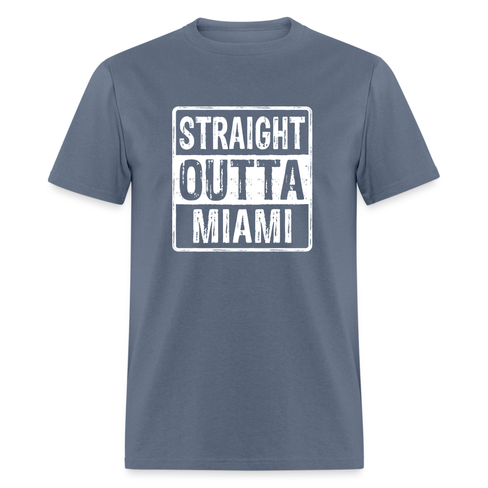 Straight Outta Miami (Florida) T-Shirt - Color: denim