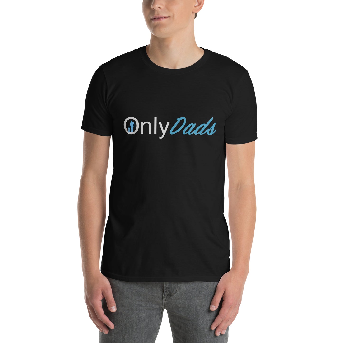 OnlyDads T-Shirt (Only Dads Softstyle Graphic Tee for Fathers) Color: Black