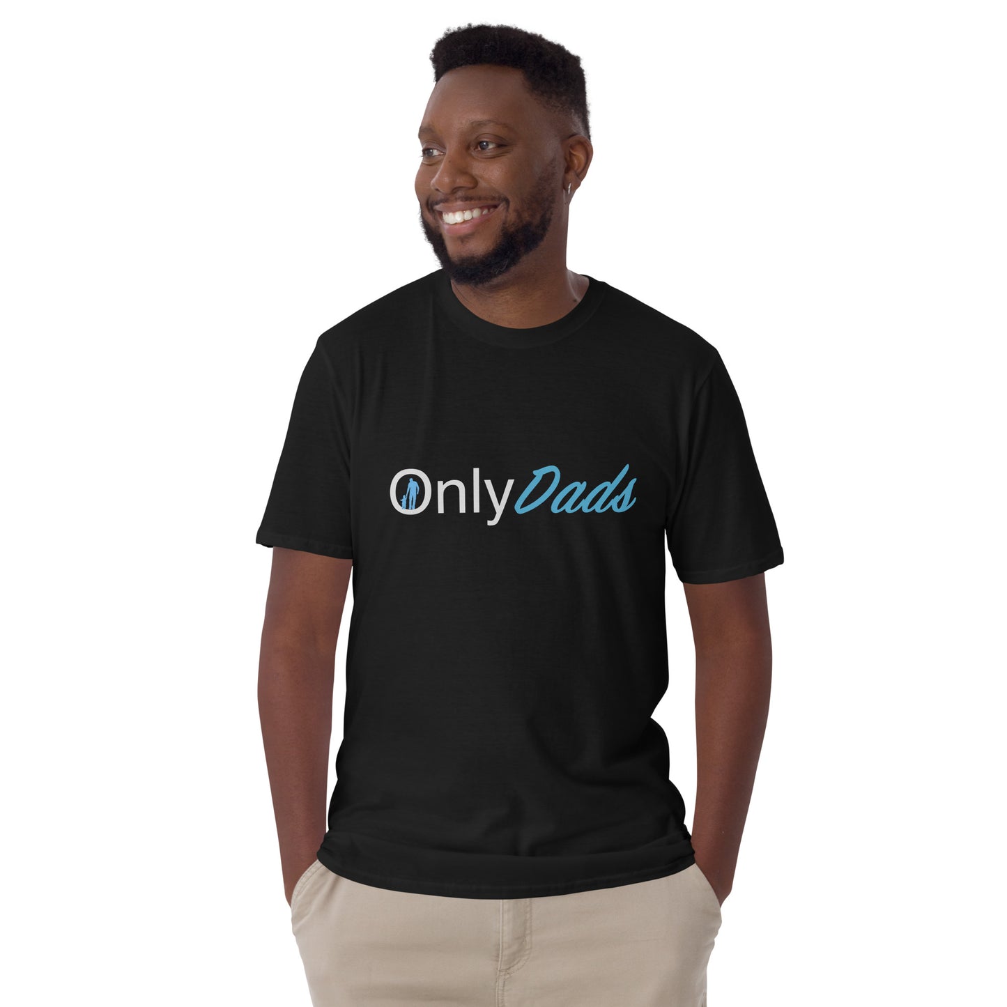 OnlyDads T-Shirt (Only Dads Softstyle Graphic Tee for Fathers) Color: Black