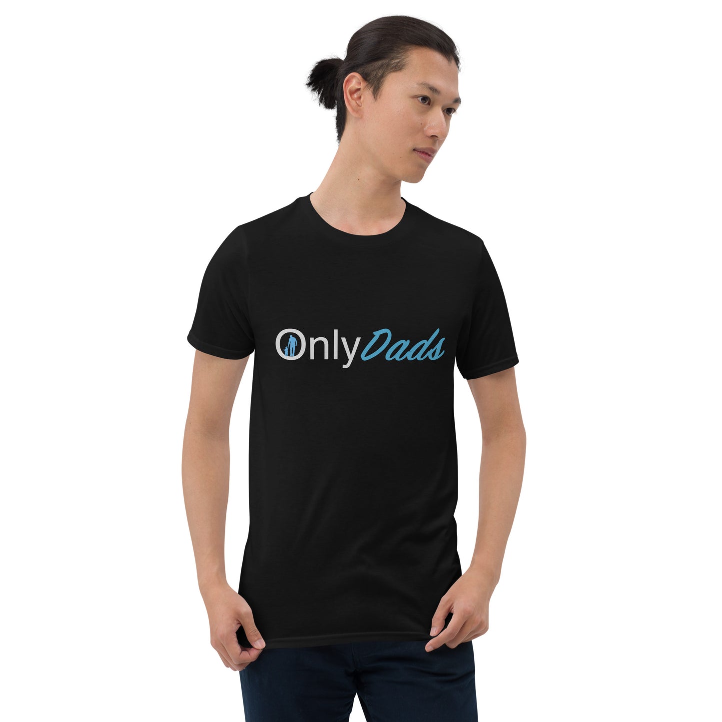 OnlyDads T-Shirt (Only Dads Softstyle Graphic Tee for Fathers) Color: Black