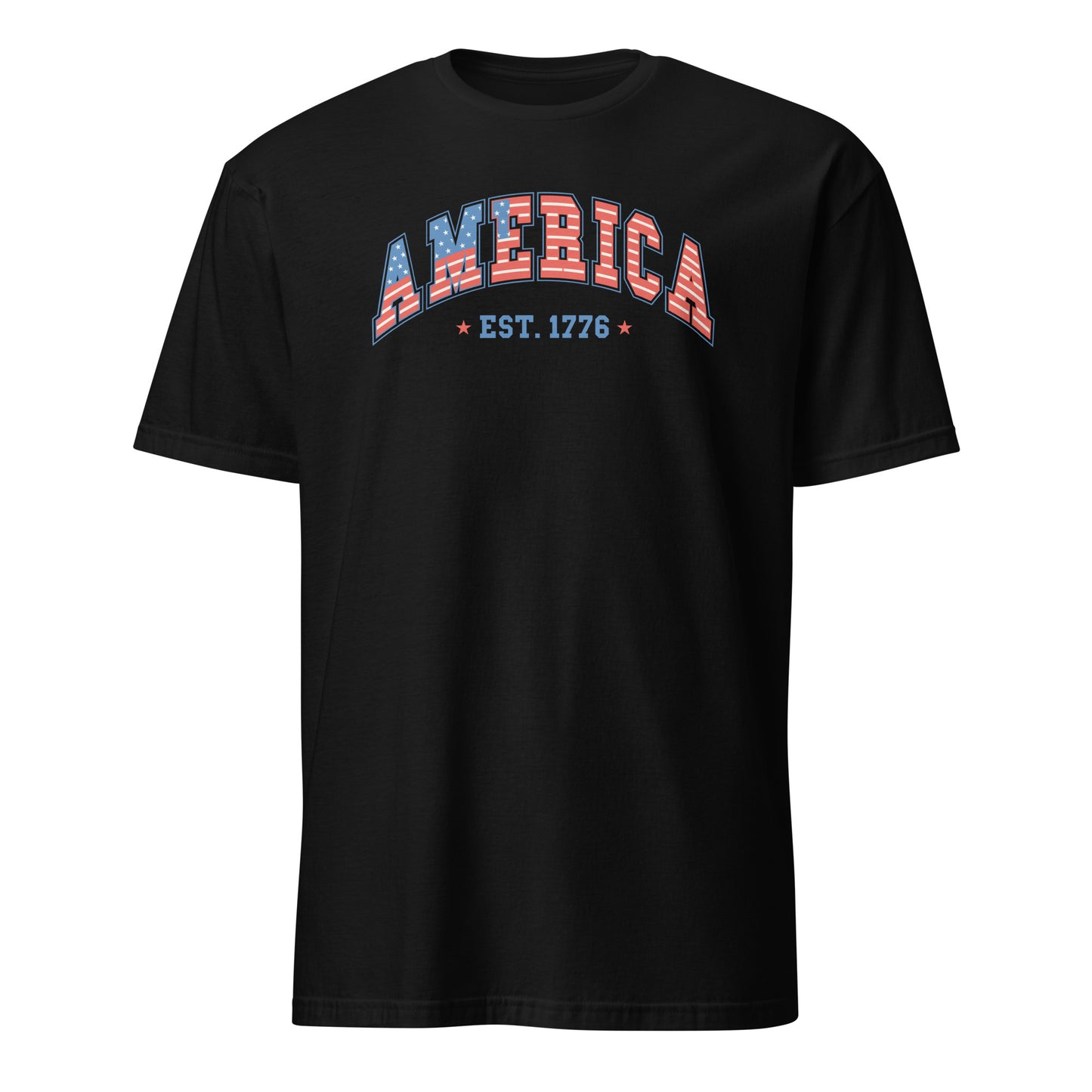 America 1776 T-Shirt - Color: Black