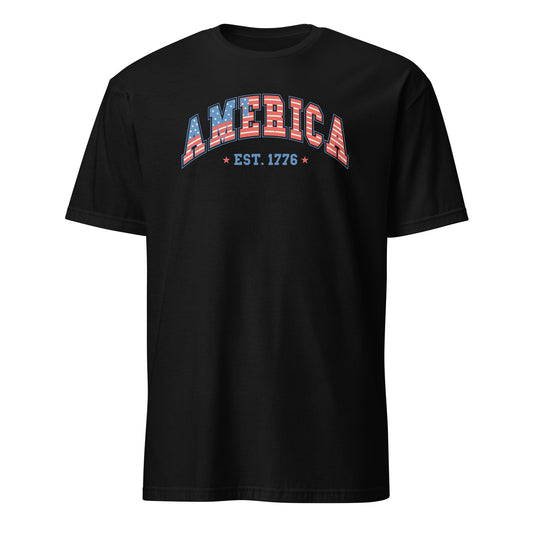 America 1776 T-Shirt - Color: Black