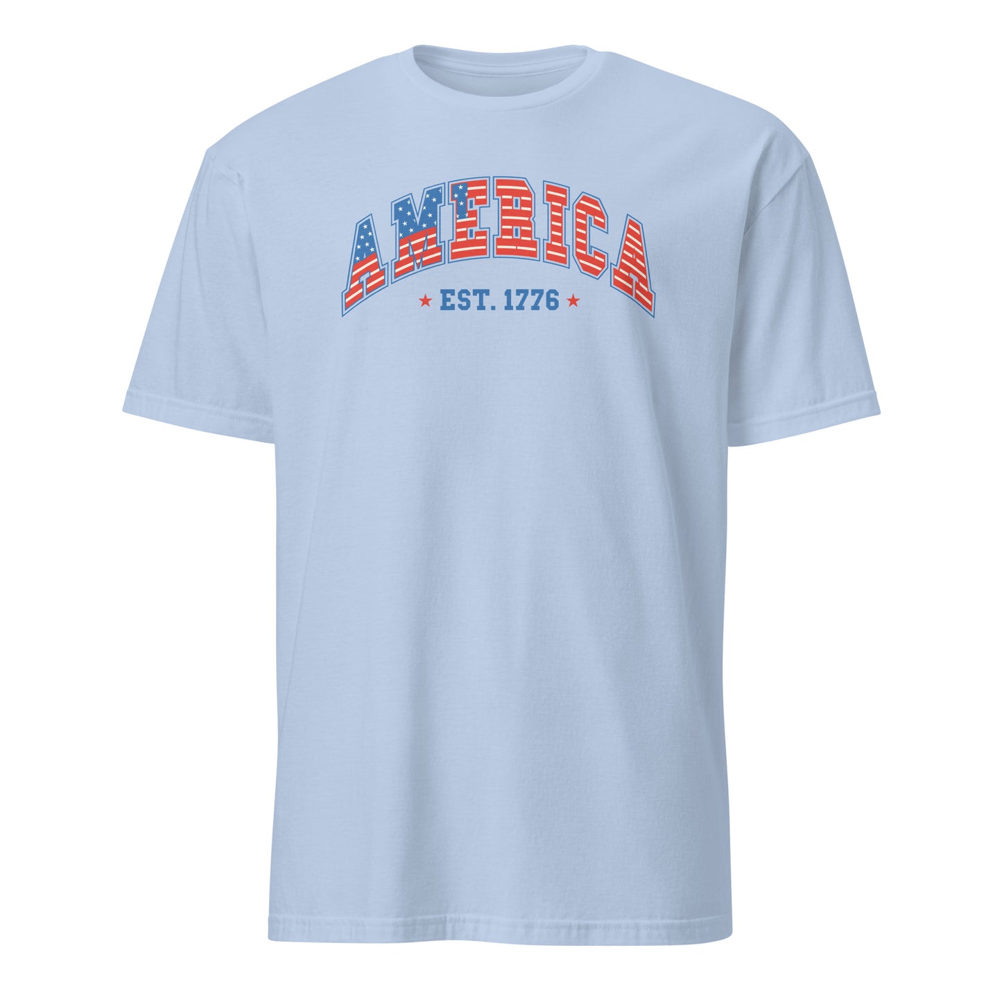 America 1776 T-Shirt - Color: Light Blue