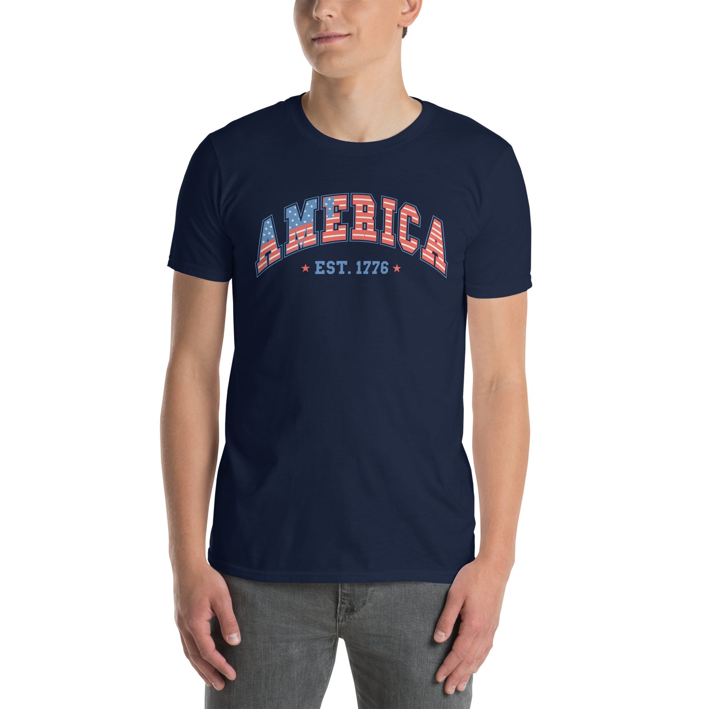 America 1776 T-Shirt - Color: Black