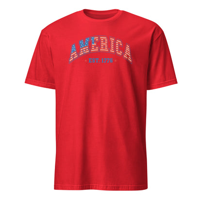 America 1776 T-Shirt - Color: Red