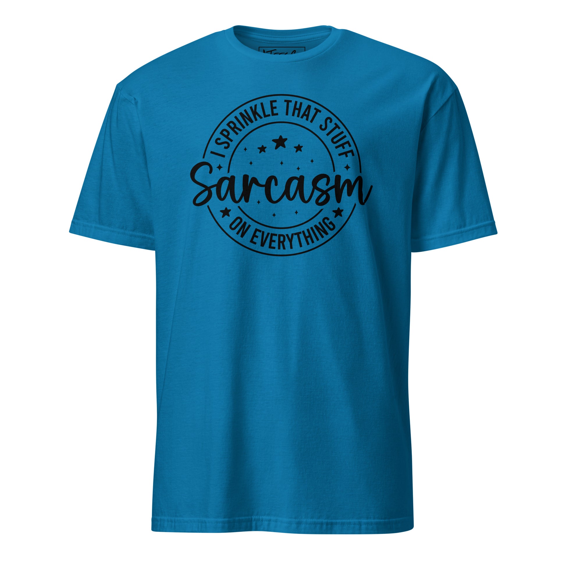 Sarcasm I Spread That Stuff Funny T-Shirt Color: Sapphire