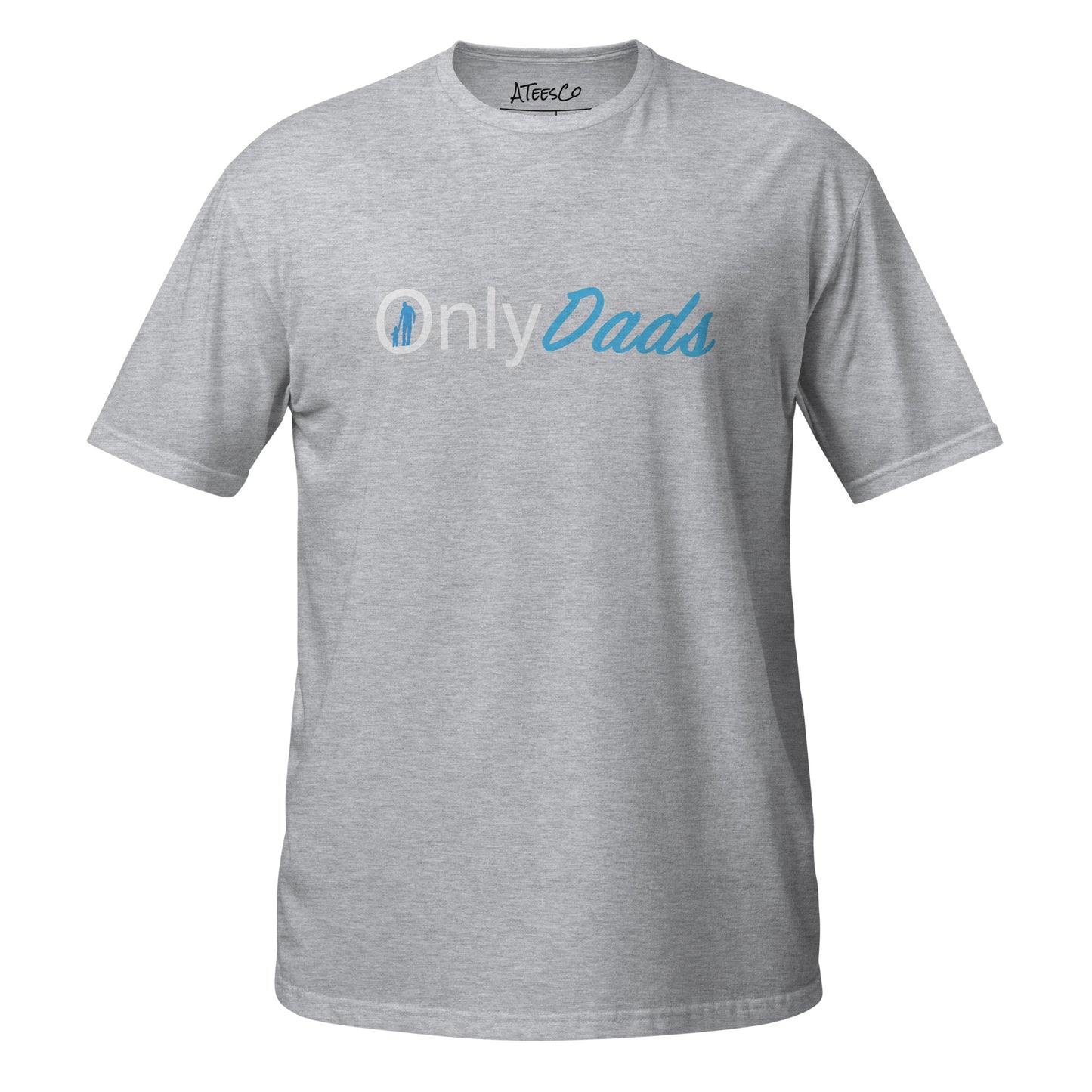 OnlyDads T-Shirt (Only Dads Softstyle Graphic Tee for Fathers) Color: Sport Grey