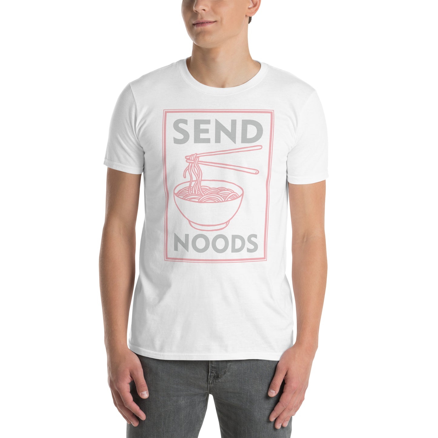 Send Noods T-Shirt (Funny Noodle Humor) - Color: Black