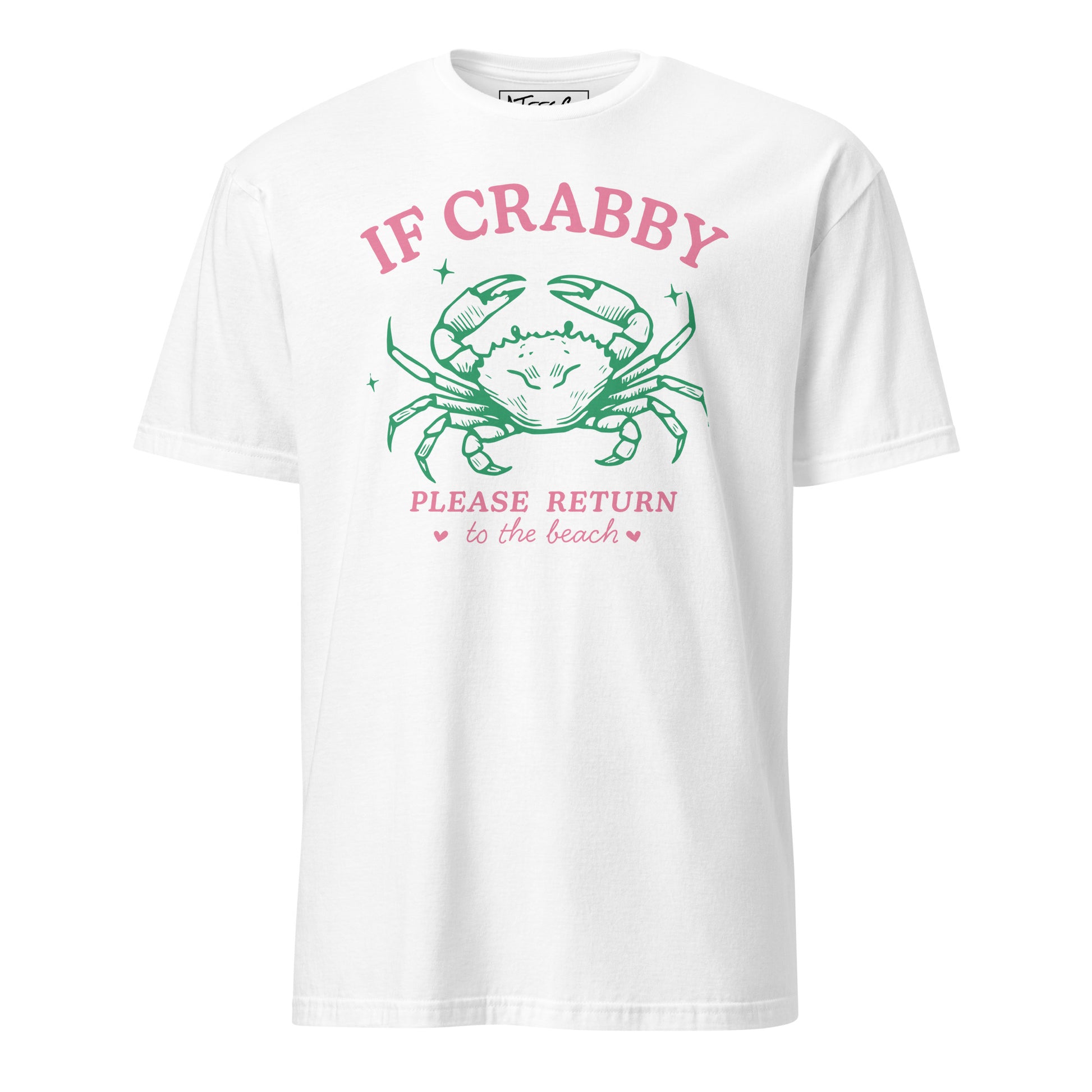 If Crabby Please Return to the Beach T-Shirt Color: White