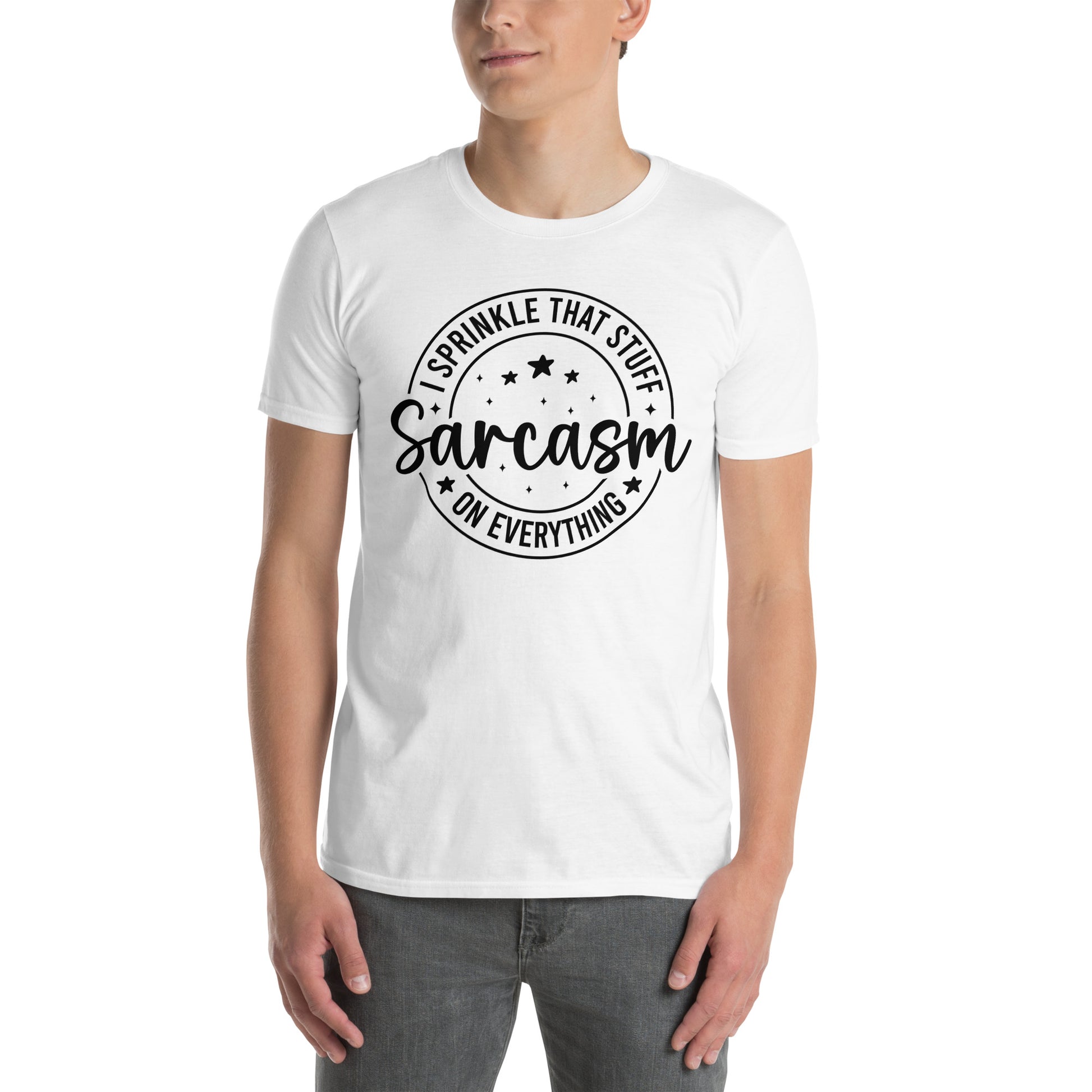 Sarcasm I Spread That Stuff Funny T-Shirt Color: Red