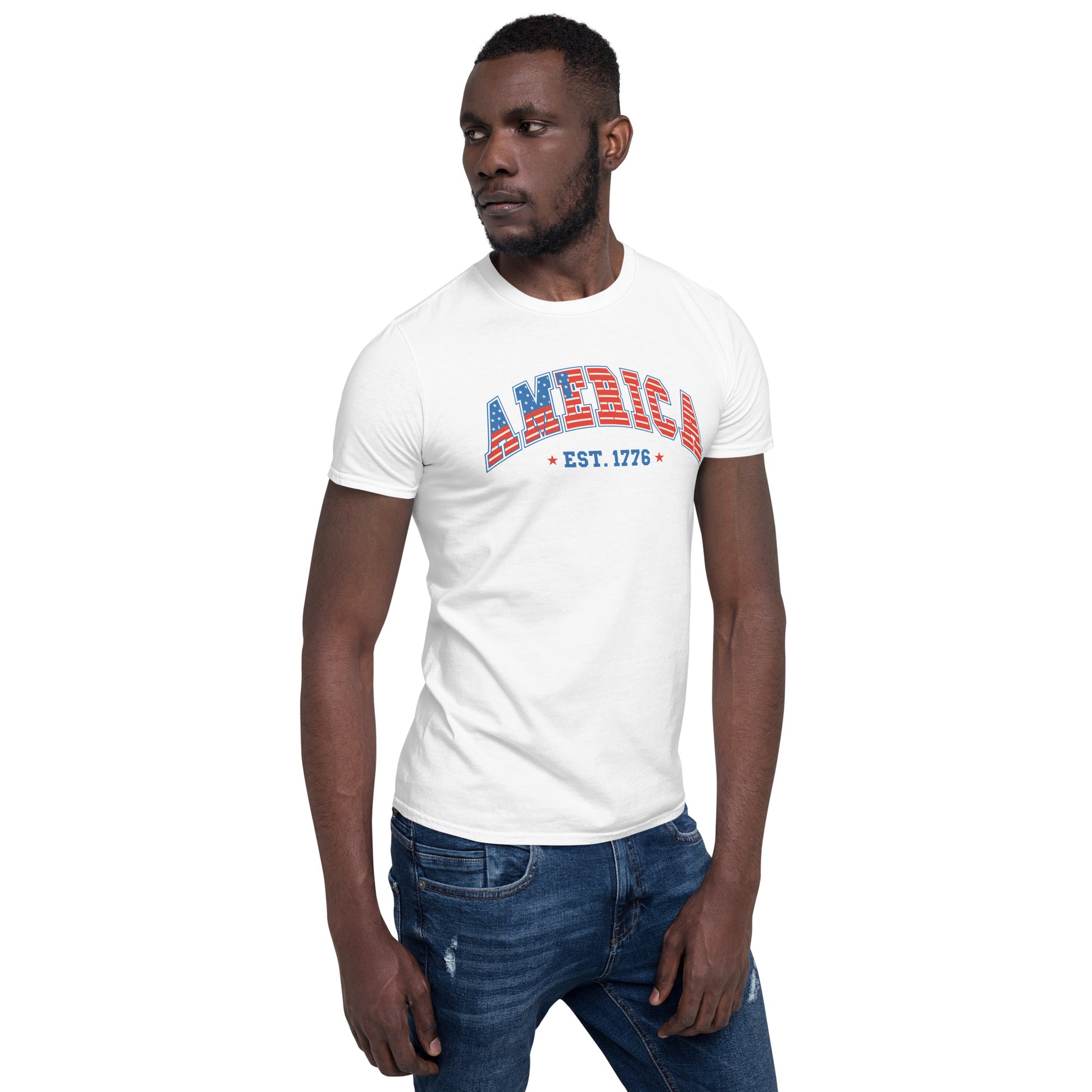 America 1776 T-Shirt - Color: Black