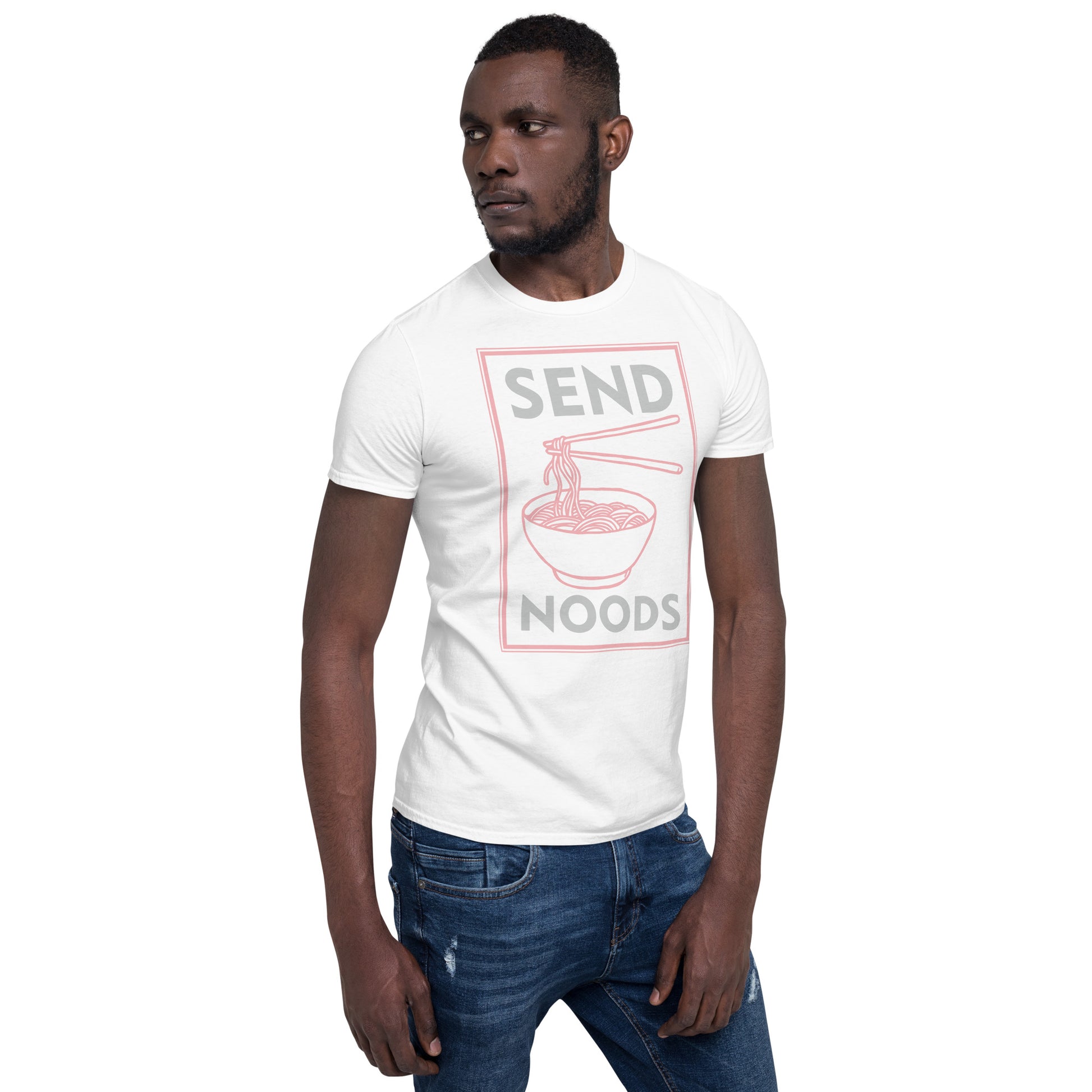 Send Noods T-Shirt (Funny Noodle Humor) - Color: Black