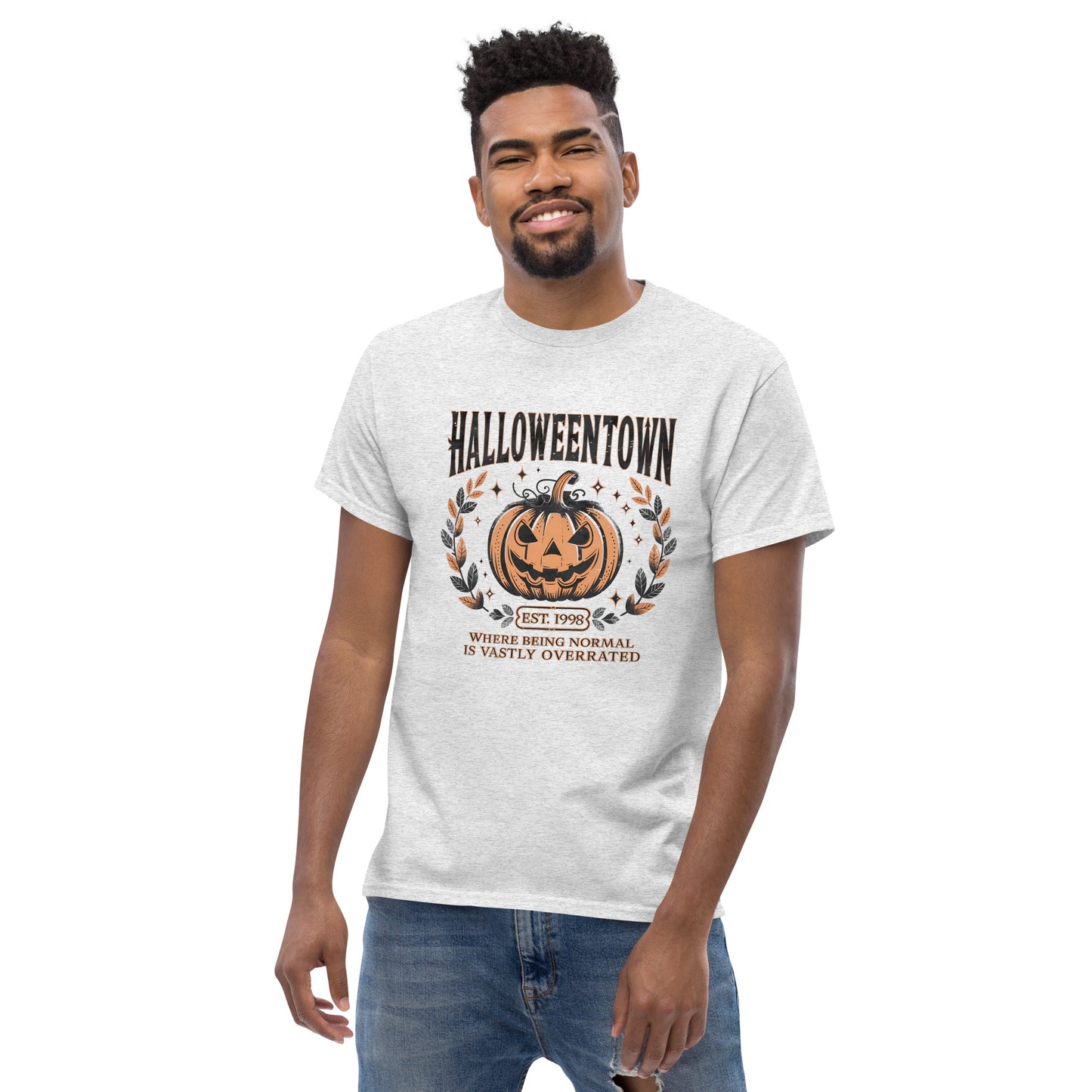 Halloweentown T-Shirt (Where Normal is Overrated) Color: Dark Heather