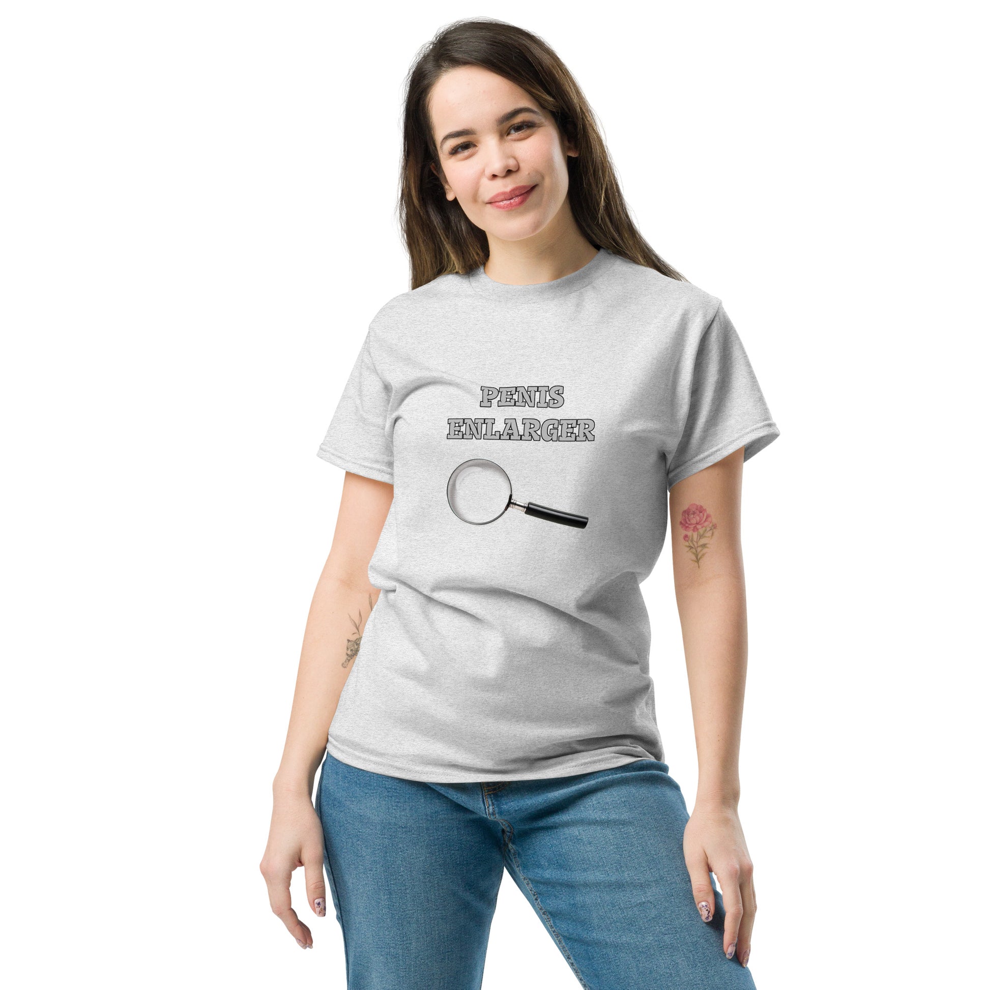 Penis Enlarger T-Shirt (Funny Adult Sexual Humor) Color: Black