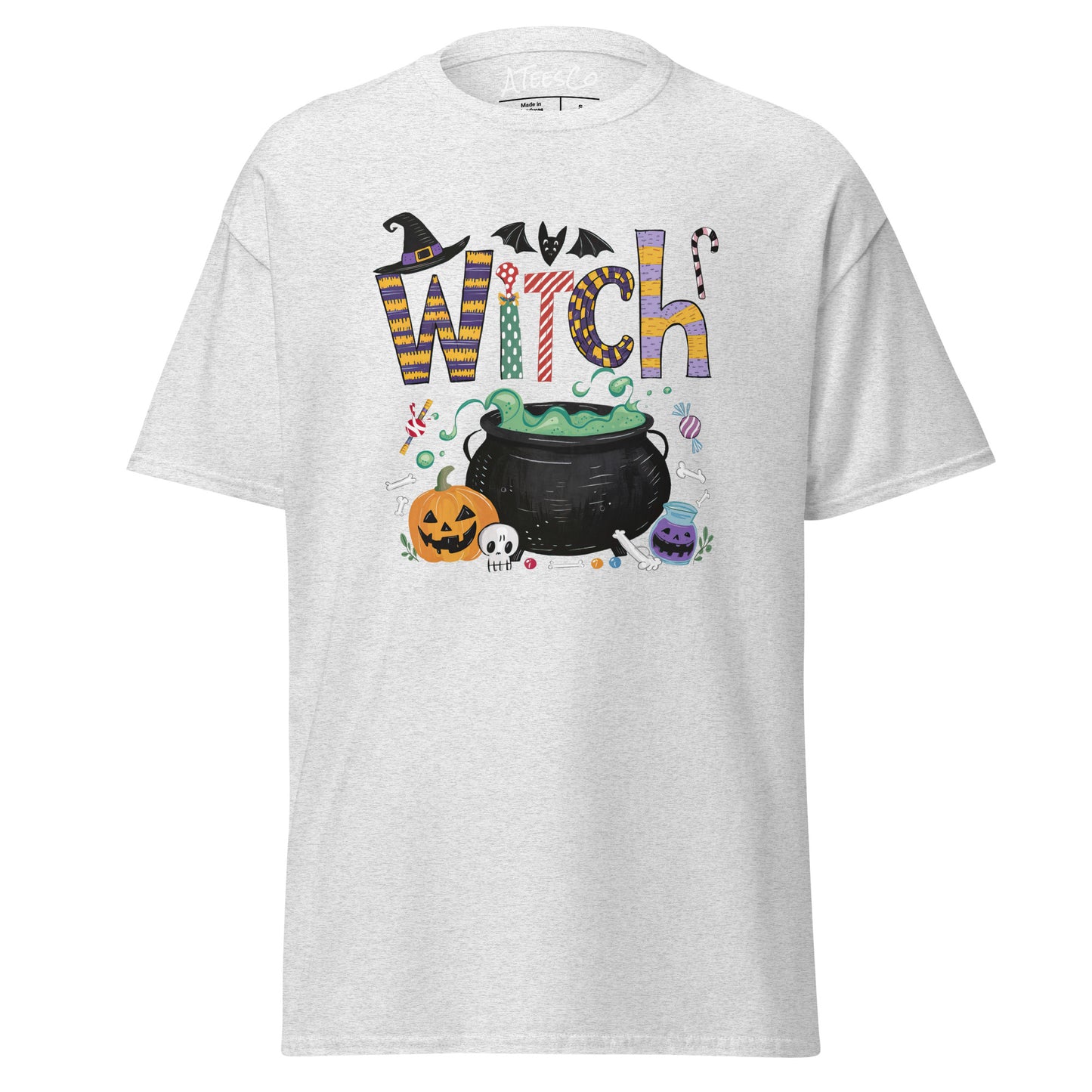 Witch (Halloween Witch) T-Shirt - Color: Ash