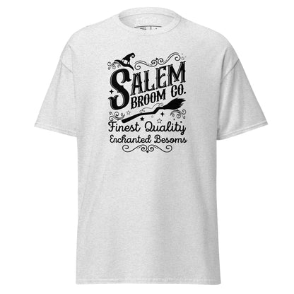 Salem Broom Co Finest Quality Enchanted Besoms (Halloween) T-Shirt Color: Ash