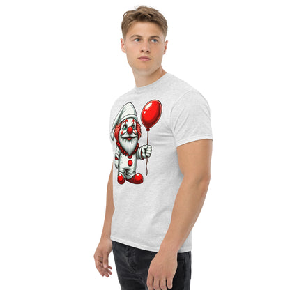 Scary Gnome with Red Balloon T-Shirt Color: Black