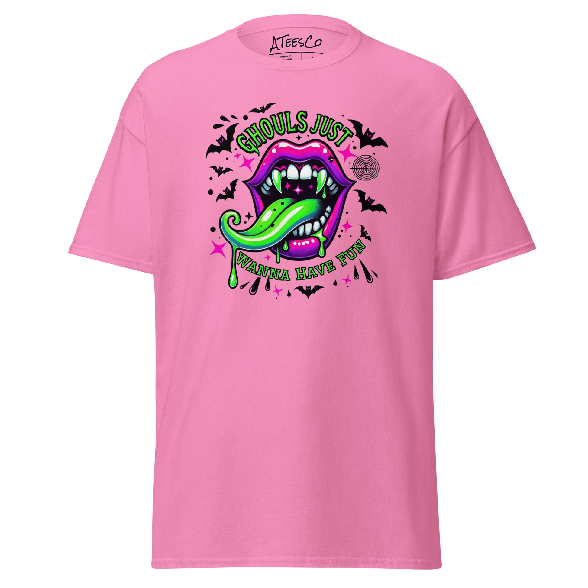 Ghouls Just Want to Have Fun T-Shirt Color: Azalea