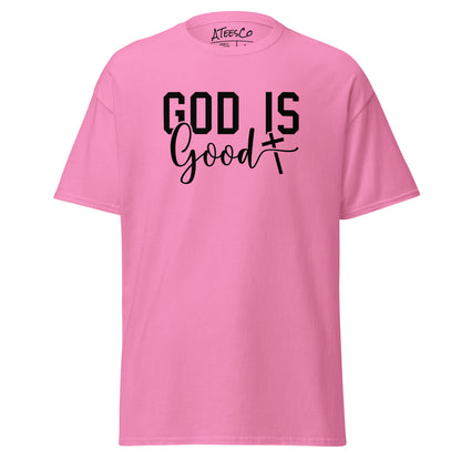 God is Good Graphic Tee Shirt - Color: Azalea