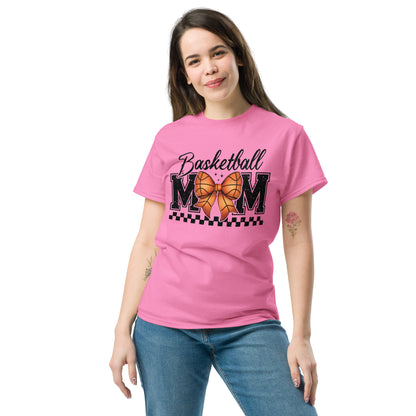 Basketball Mom T-Shirt - Color: Azalea