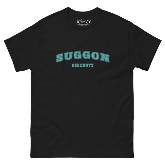 Suggon Deeznutz T-Shirt (Sexual Adult Humor) - Color: Black