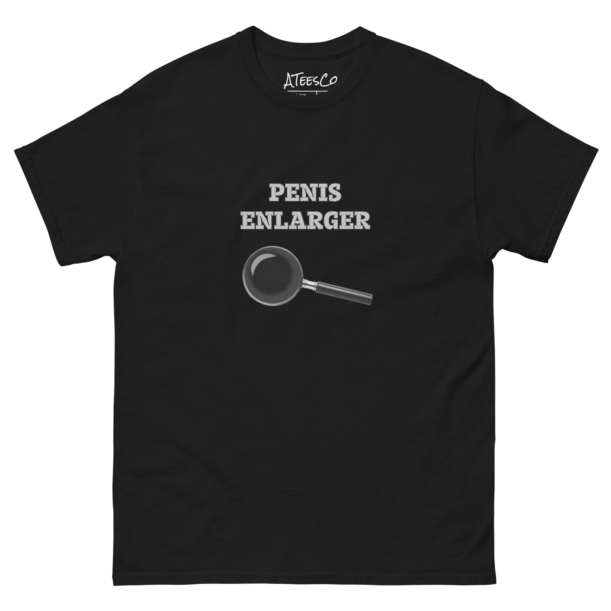 Penis Enlarger T-Shirt (Funny Adult Sexual Humor) Color: Black